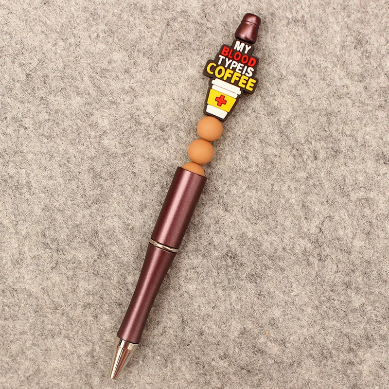 Creative Cartoon Half Nurse Half Coffee Style DIY Ballpoint Pen School Hospital Student Nurse Ball Pen