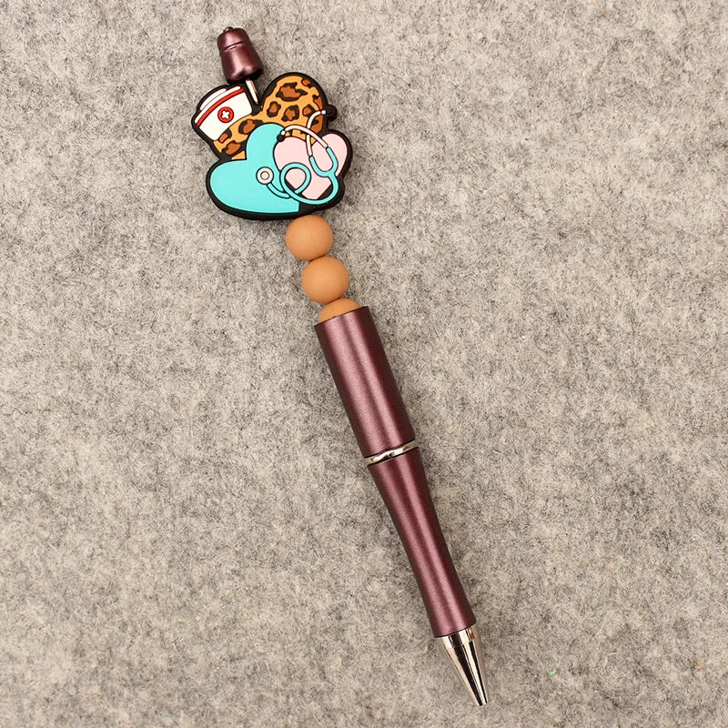 Creative Cartoon Half Nurse Half Coffee Style DIY Ballpoint Pen School Hospital Student Nurse Ball Pen