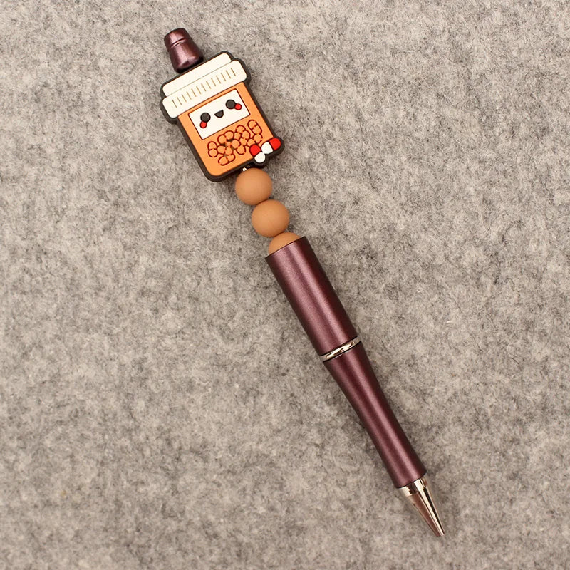 Creative Cartoon Half Nurse Half Coffee Style DIY Ballpoint Pen School Hospital Student Nurse Ball Pen