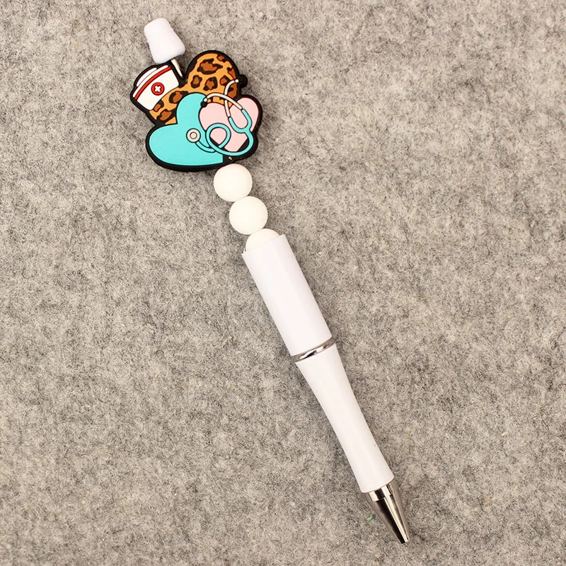 Creative Cartoon Half Nurse Half Coffee Style DIY Ballpoint Pen School Hospital Student Nurse Ball Pen