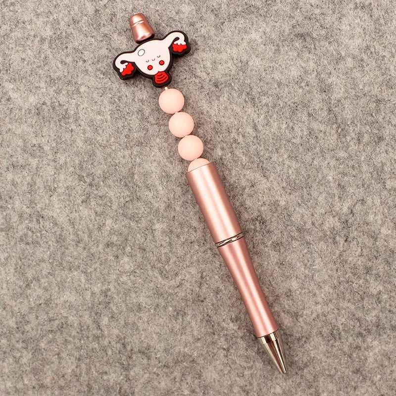 Creative Cartoon Half Nurse Half Coffee Style DIY Ballpoint Pen School Hospital Student Nurse Ball Pen