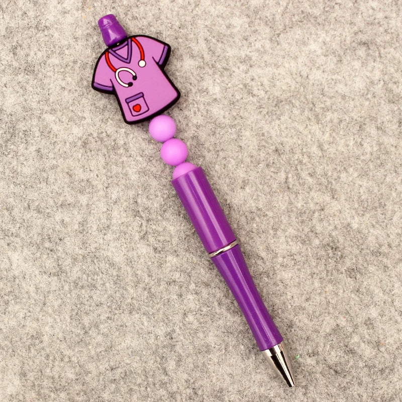 Creative Cartoon Half Nurse Half Coffee Style DIY Ballpoint Pen School Hospital Student Nurse Ball Pen