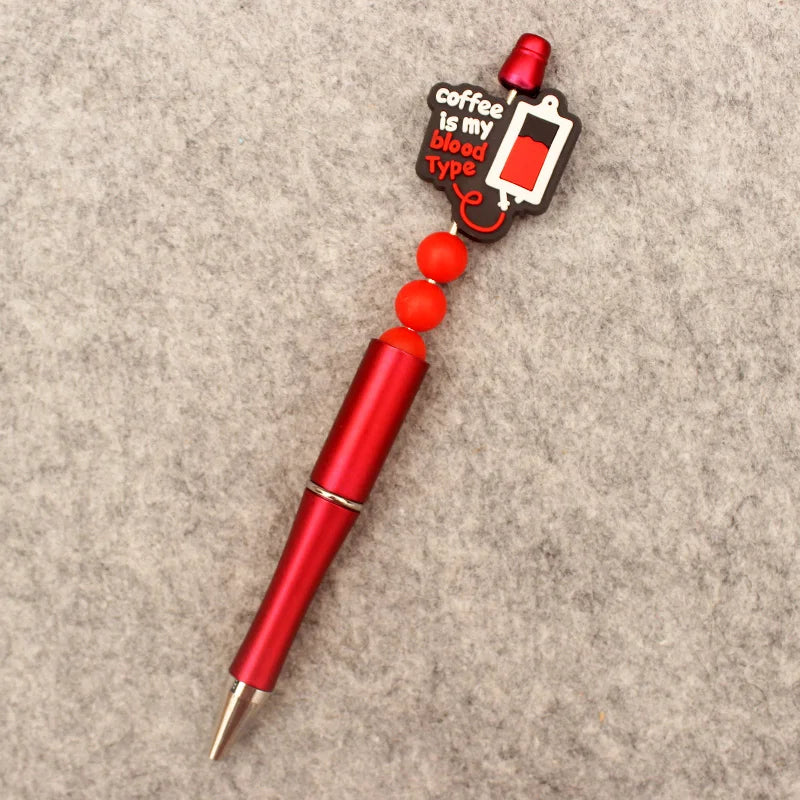 Creative Cartoon Half Nurse Half Coffee Style DIY Ballpoint Pen School Hospital Student Nurse Ball Pen