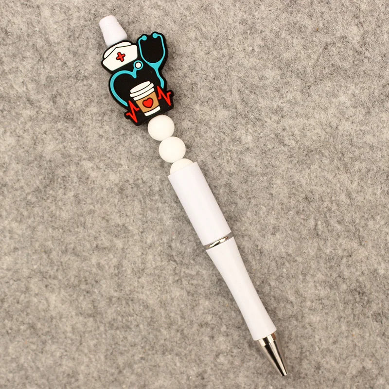 Creative Cartoon Half Nurse Half Coffee Style DIY Ballpoint Pen School Hospital Student Nurse Ball Pen