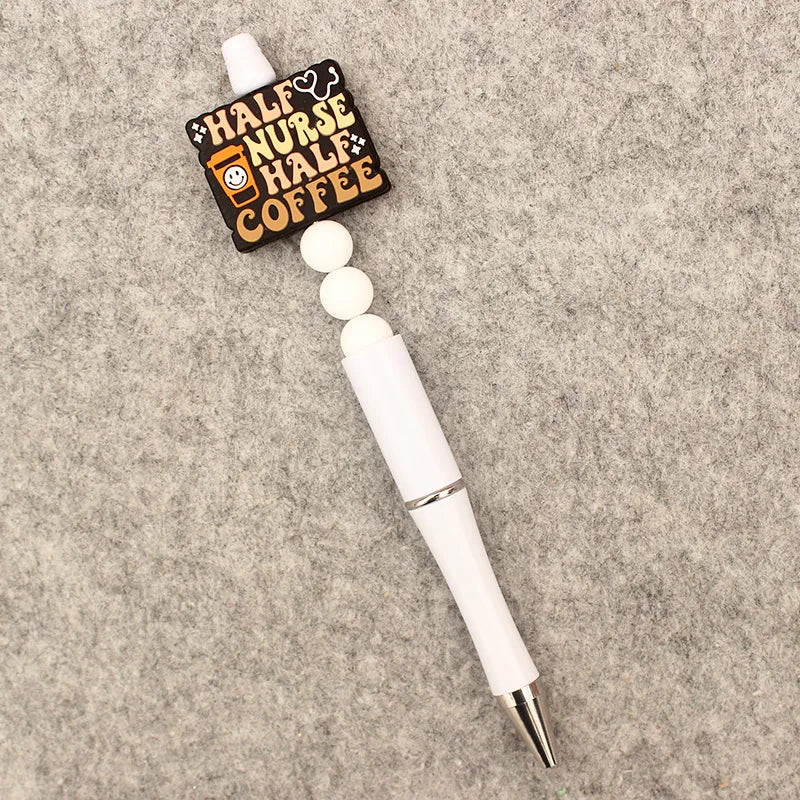 Creative Cartoon Half Nurse Half Coffee Style DIY Ballpoint Pen School Hospital Student Nurse Ball Pen