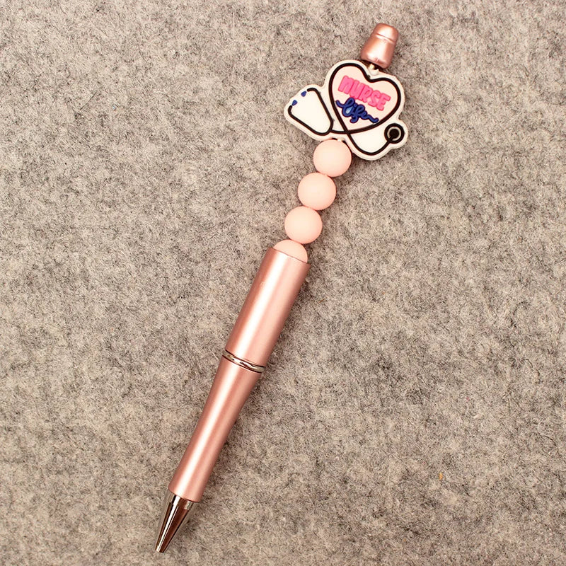 Creative Cartoon Half Nurse Half Coffee Style DIY Ballpoint Pen School Hospital Student Nurse Ball Pen
